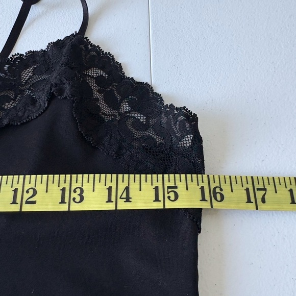 White House Black Market Black Lace Camisole Sz M Office Teacher Casual Stretch - Picture 10 of 11